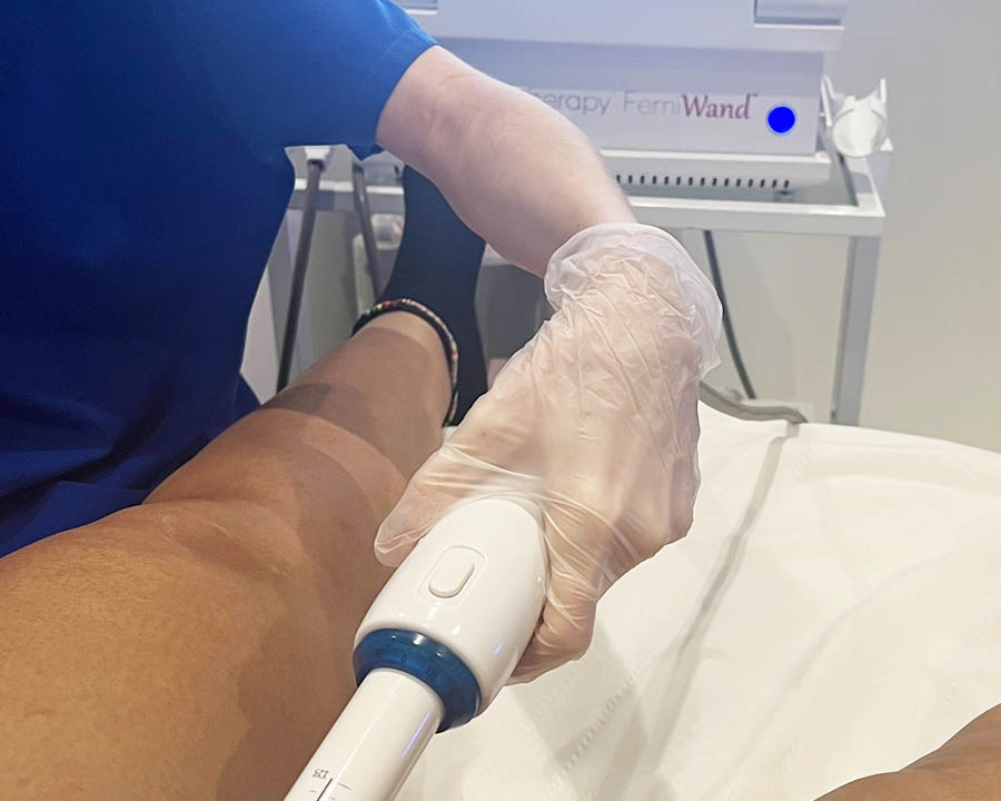 FemiWand HIFU treatment device in a private clinic