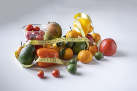 Mix Of Various Raw Fruit Flat Lay